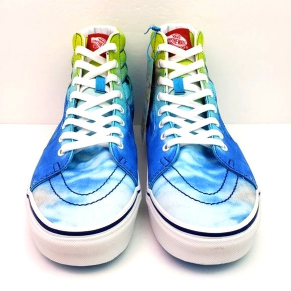 Vans X SPONGEBOB SK8-Hi 38 DX Shoes Blue Sea Canvas Sneakers VN0A32QGZAW - Picture 5 of 13